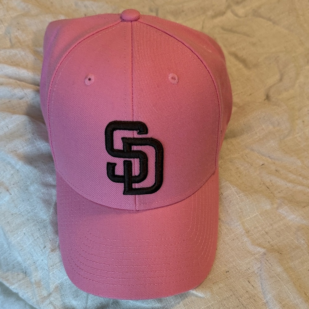 Pink San Diego Cap with Brown Logo